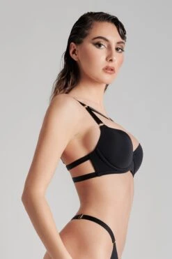 Maison Close Soutien-gorge Push-up - Tapage Nocturne -Séduction Raffinée Lingerie 608089 tapage nocturne noir 298