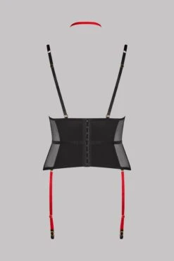 Maison Close Serre-taille Avec Porte-jarretelles Et Harnais - Sacré Cœur 9 Maison Close Serre-taille Avec Porte-jarretelles Et Harnais - Sacré Cœur -Séduction Raffinée Lingerie Waist Cincher Sacre Coeur 560037 4