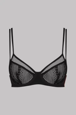 Séduction Raffinée Lingerie -Séduction Raffinée Lingerie Wire Bra Sacre Coeur Black 560009 2